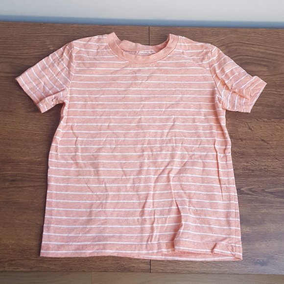 Jumping Beans Peach Striped Shirt and Gray Active Track Pants 5T - Picture 4 of 6